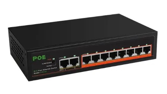 Коммутатор POE 8 портов /TXE188/ 10/100M + 2Port Uplink Ethernet Switch