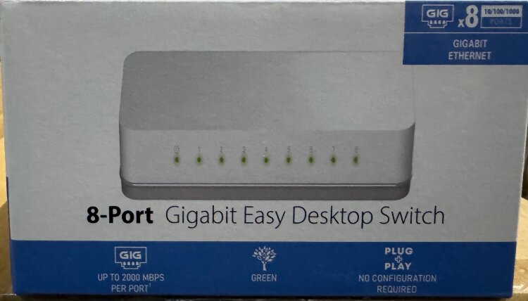 Коммутатор ZBT-GS801-NP 8 портов Gigabit 10/100/1000Mbps switch / White