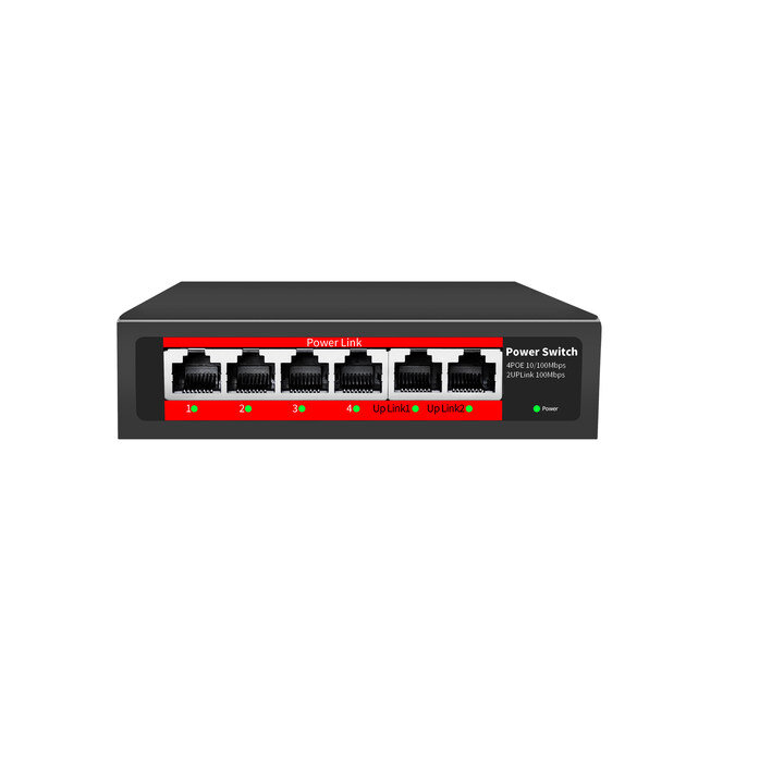Коммутатор POE 4 порта /ZBT-FS601/ 10/100M + 2Port Uplink Ethernet Switch