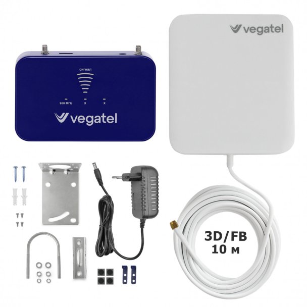 Комплект усиления GSM VEGATEL PL-900 / для дома и дачи