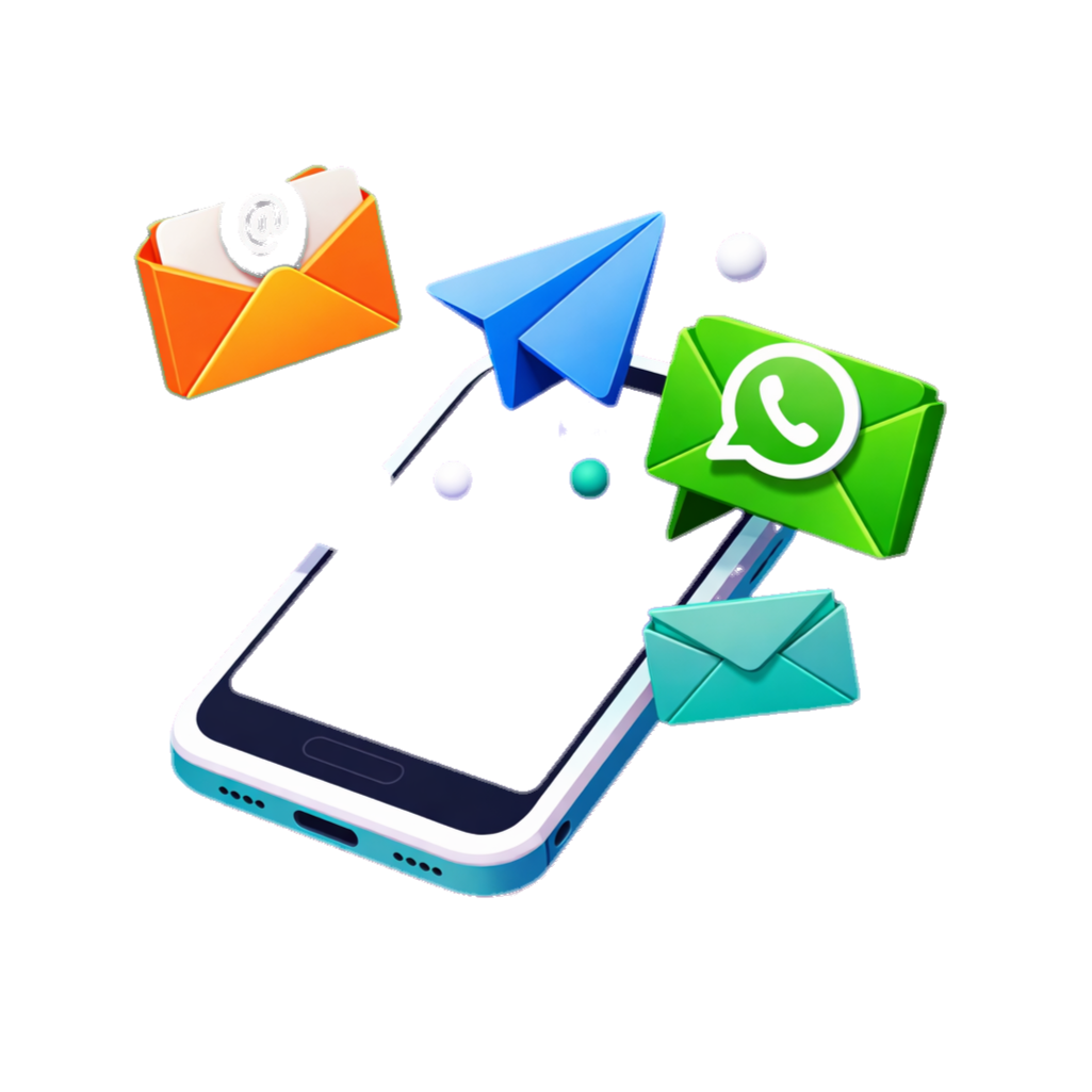 Многоканальные рассылки Email Telegram WhatsApp