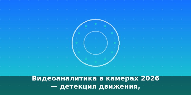Видеоаналитика в камерах 2026 — детекция движения, распознав…